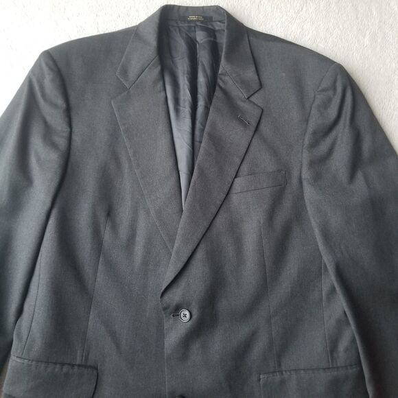 Hart Schaffner Marx Gold Trumpeter Blazer Men's 42R Grey Suit Jacket Nordstrom - Picture 2 of 14